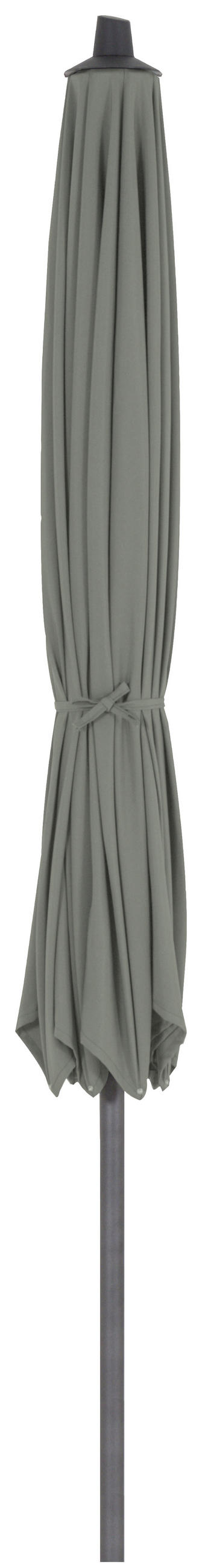 SONNENSCHIRM 350 cm  - Anthrazit/Olivgrün, KONVENTIONELL, Textil/Metall (350/350cm) - Siena Garden