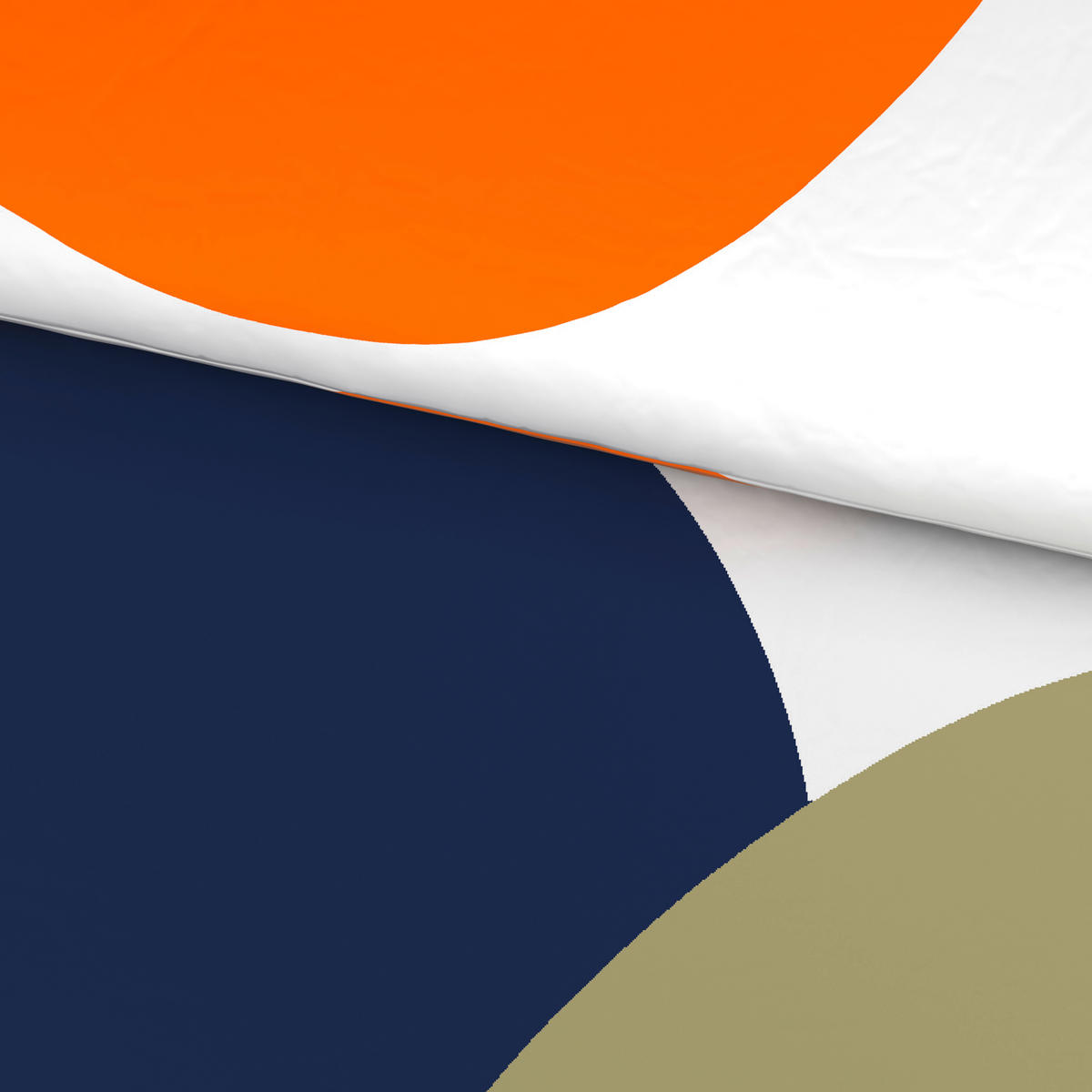 BETTWÄSCHE Satin 140/200 cm  - Salbeigrün/Orange, Design, Textil (140/200cm) - Novel