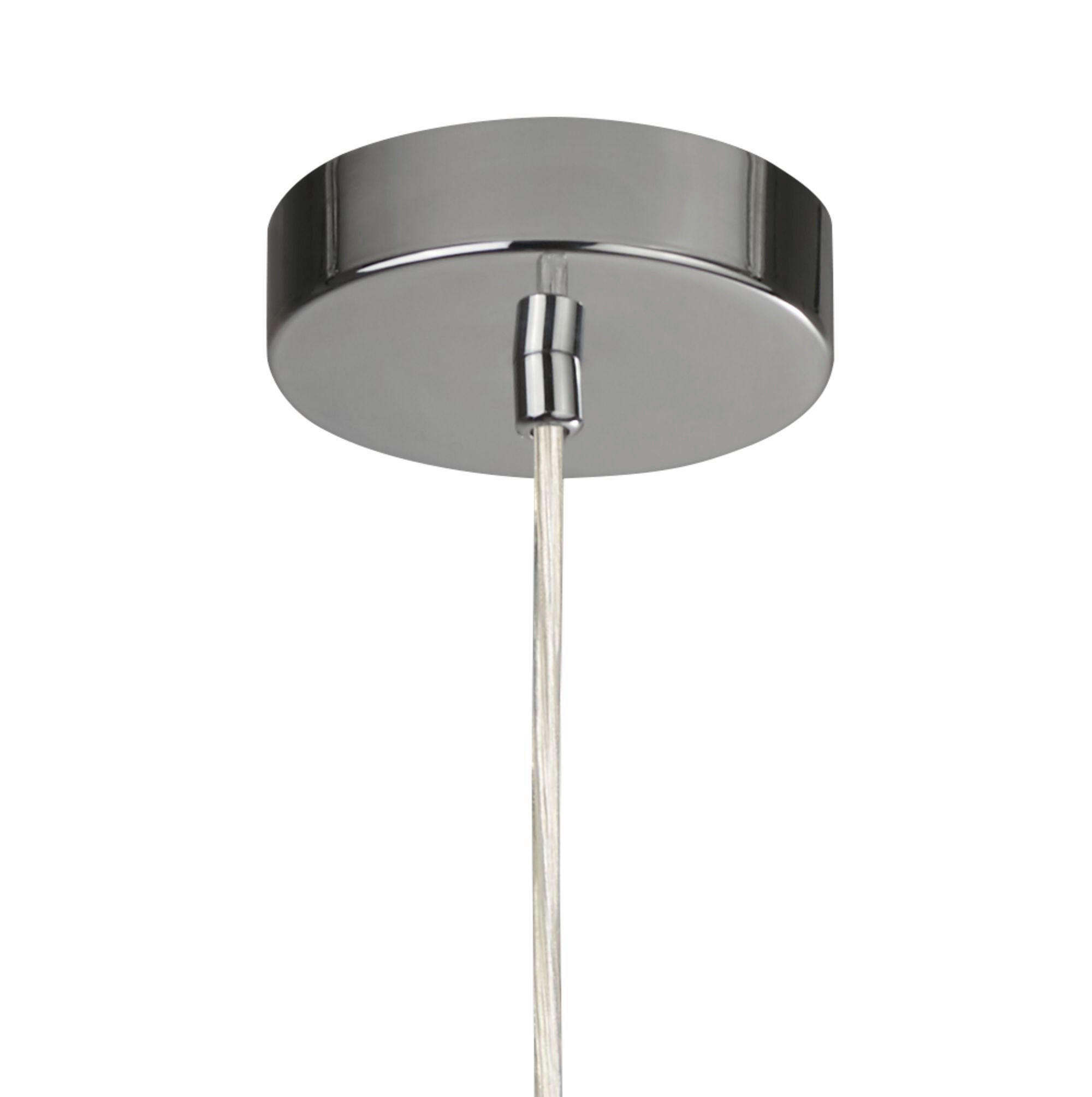 KRISTALL-HÄNGELEUCHTE 21/145 cm   - Chromfarben, KONVENTIONELL, Glas/Metall (21/145cm)