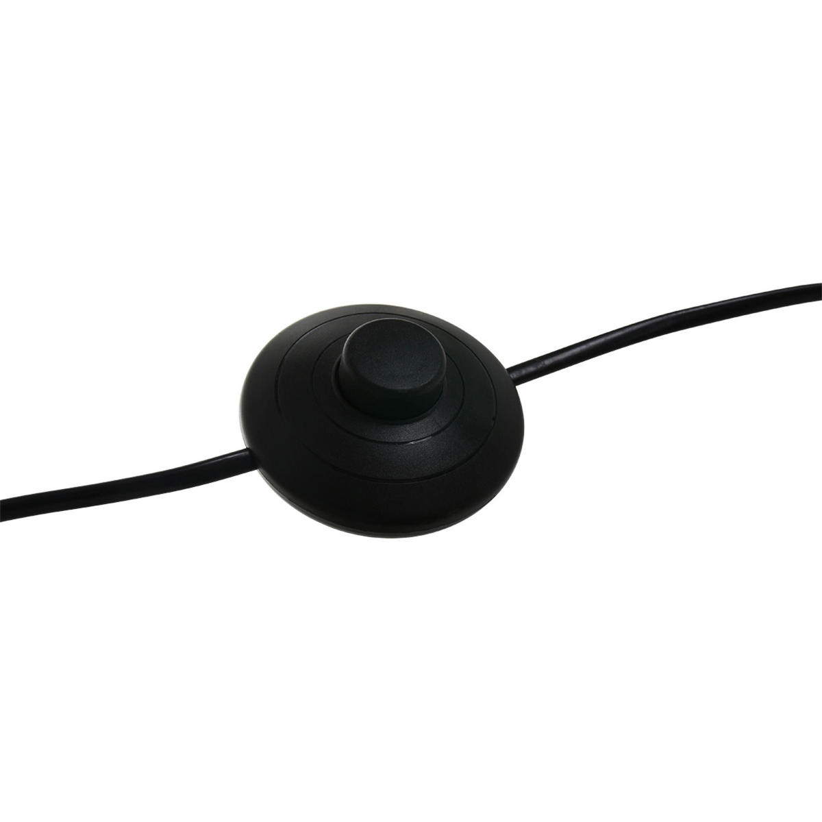 STEHLEUCHTE  35/180/170 cm   - Schwarz/Weiß, Trend, Textil/Metall (35/180/170cm)