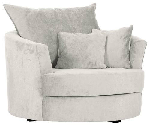 SESSEL in Chenille Beige  - Beige/Schwarz, KONVENTIONELL, Textil/Metall (115/72/115cm) - Carryhome