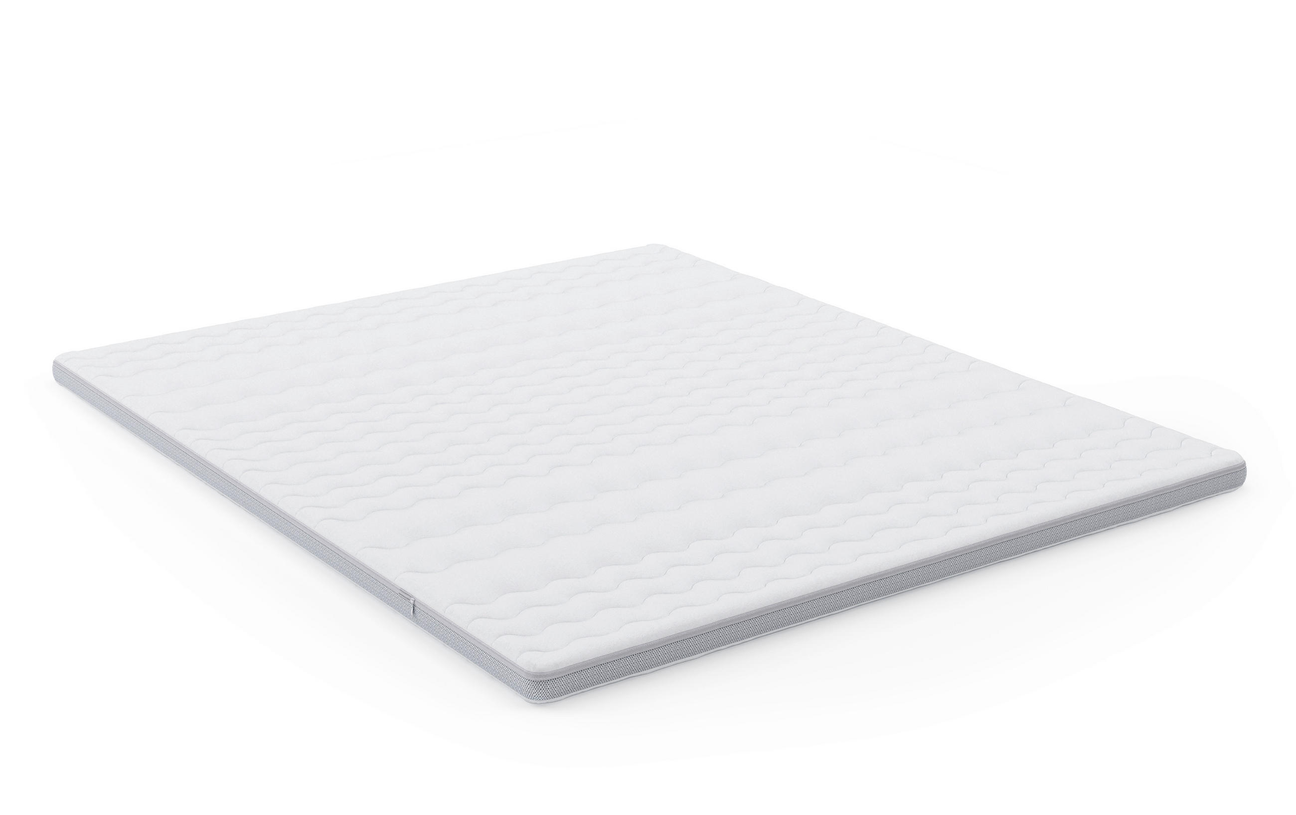 TOPPER 140/200 cm Höhe ca. 5 cm  - Weiß, MODERN, Textil (140/200cm) - Livetastic