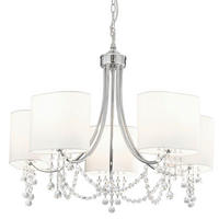 LUSTER  64/106 cm      Nina  - bijela/boje kroma, Design, staklo/metal (64/106cm)