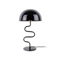 TISCHLEUCHTE Twist 31/54/31 cm   - Schwarz Hochglanz, KONVENTIONELL, Metall (31/54/31cm) - Leitmotiv