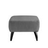 HOCKER Bouclé Buche, Fichte, Kiefer Anthrazit  - Anthrazit/Schwarz, MODERN, Holz/Textil (66/44/66cm) - MID.YOU