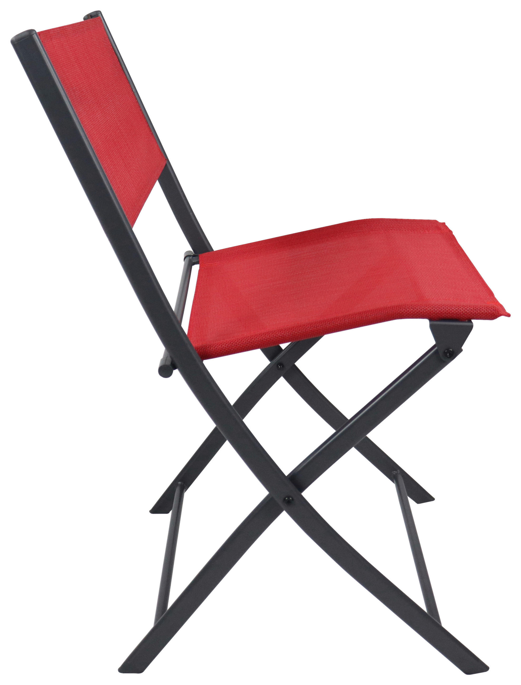 UTESTOLAR SET i metall, textil röd  - röd/svart, Modern, metall/textil (45/79/46cm) - Ambia Garden