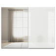 SCHWEBETÜRENSCHRANK  in Weiß  - Alufarben/Weiß, KONVENTIONELL, Glas/Holzwerkstoff (271/229/62cm) - Xora