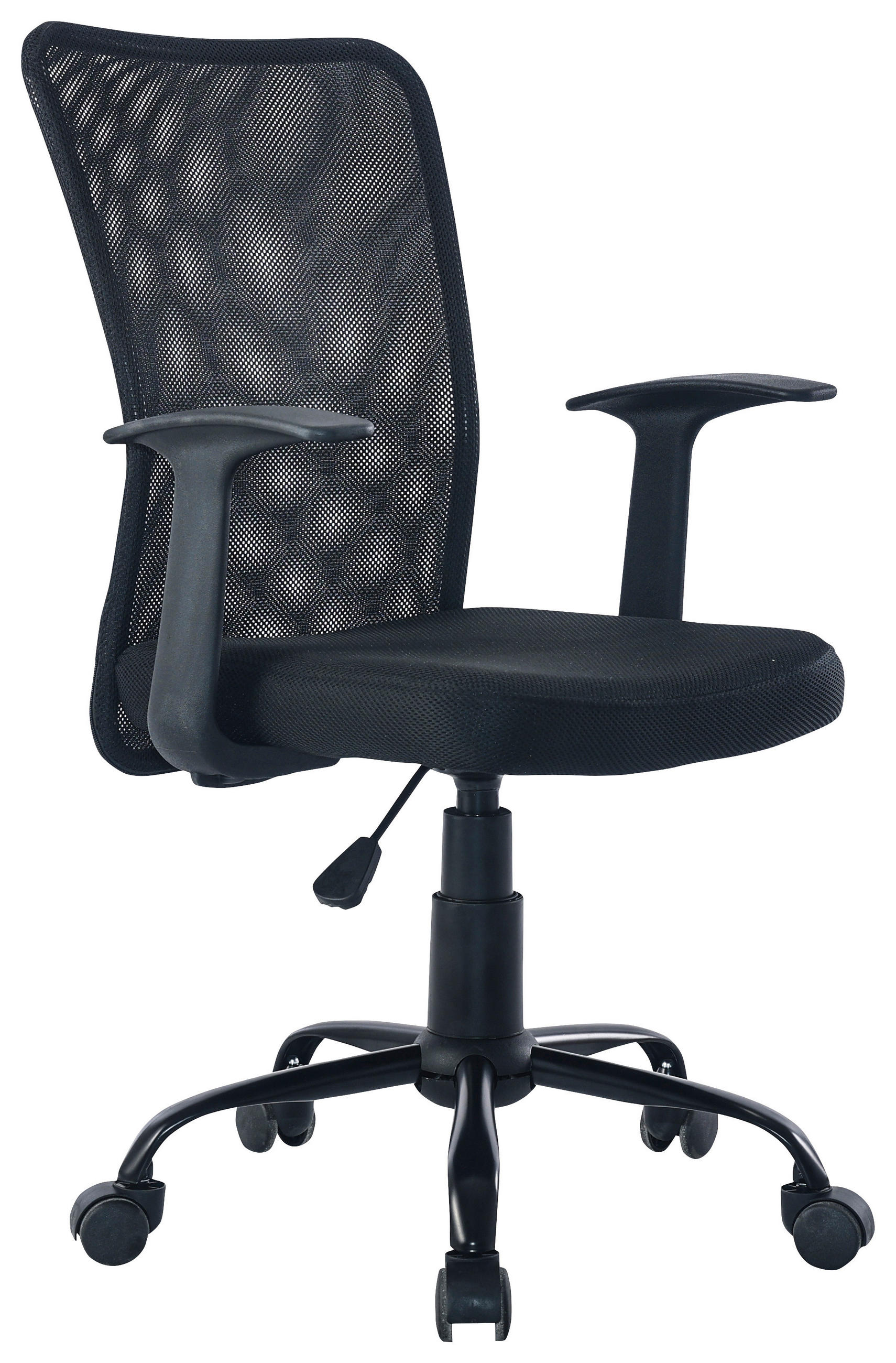 OTOČNÁ STOLIČKA PRE MLÁDEŽ, sieťovina, čierna - čierna, Basics, kov/textil (54/87-97/56cm) - Boxxx