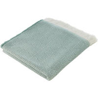 DOMÁCA DEKA, polyakryl (PAN), 140/170 cm - krémová/zelená, Konventionell, textil (140/170cm) - Esposa