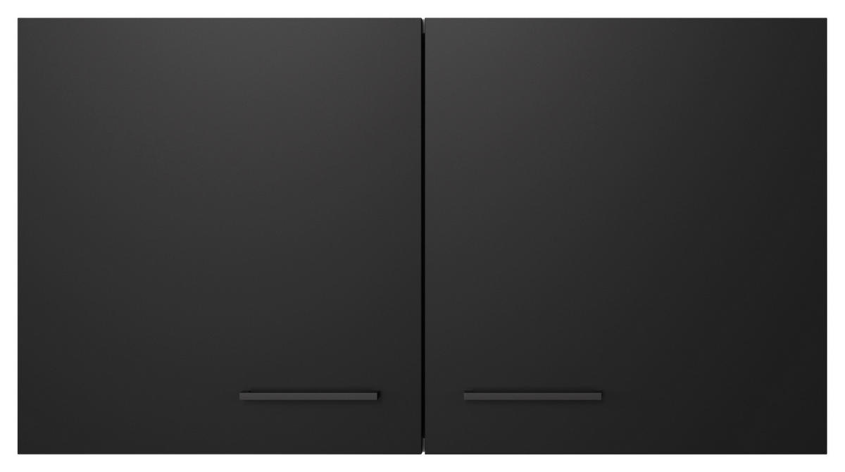 KÜCHENOBERSCHRANK 100/54,8/32 cm  in Eichefarben, Schwarz  - Eichefarben/Schwarz, KONVENTIONELL, Holzwerkstoff/Metall (100/54,8/32cm) - FlexWell