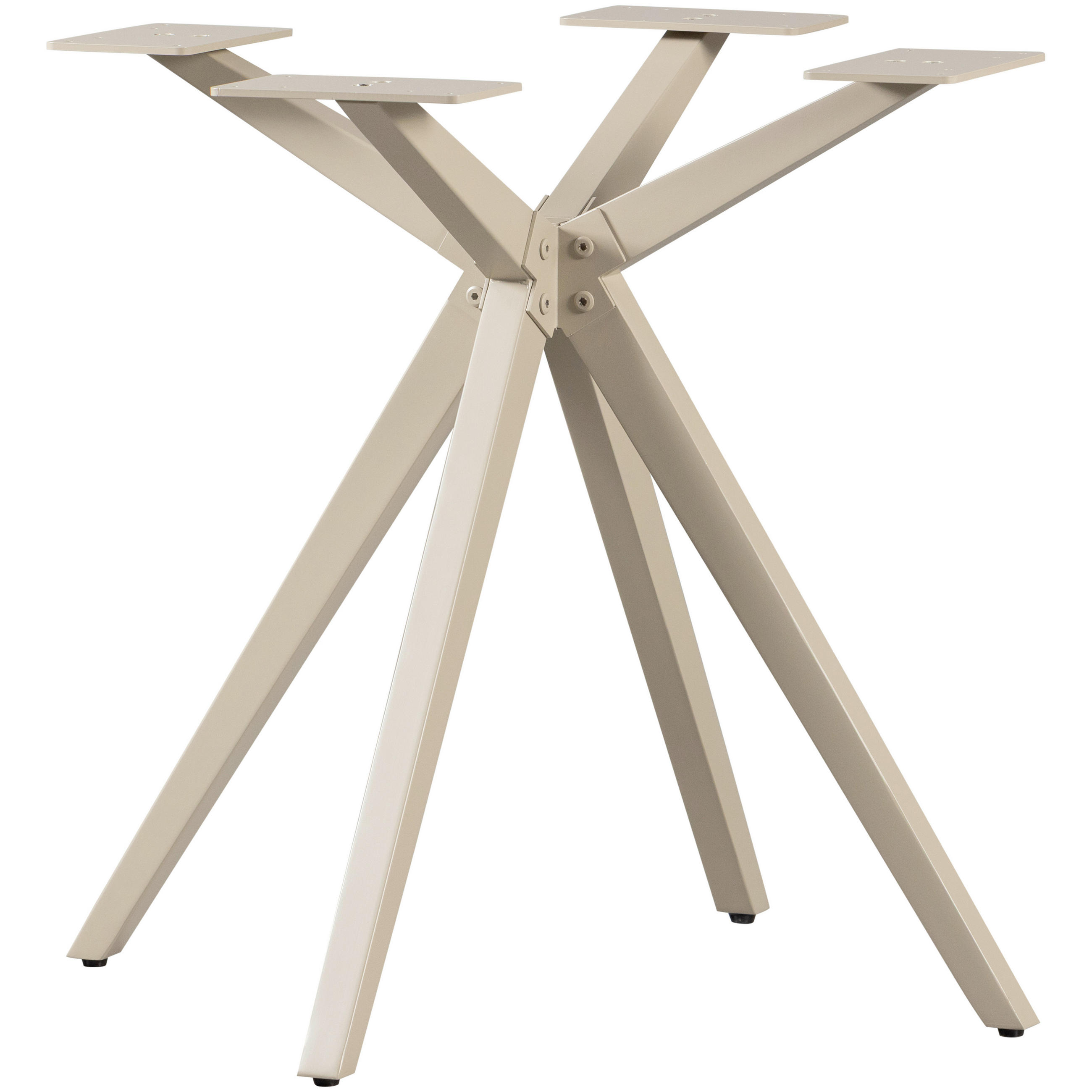 TISCHGESTELL   - Grau, MODERN, Metall (80/72/80cm) - Livetastic