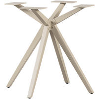 TISCHGESTELL   - Grau, MODERN, Metall (80/72/80cm) - Livetastic