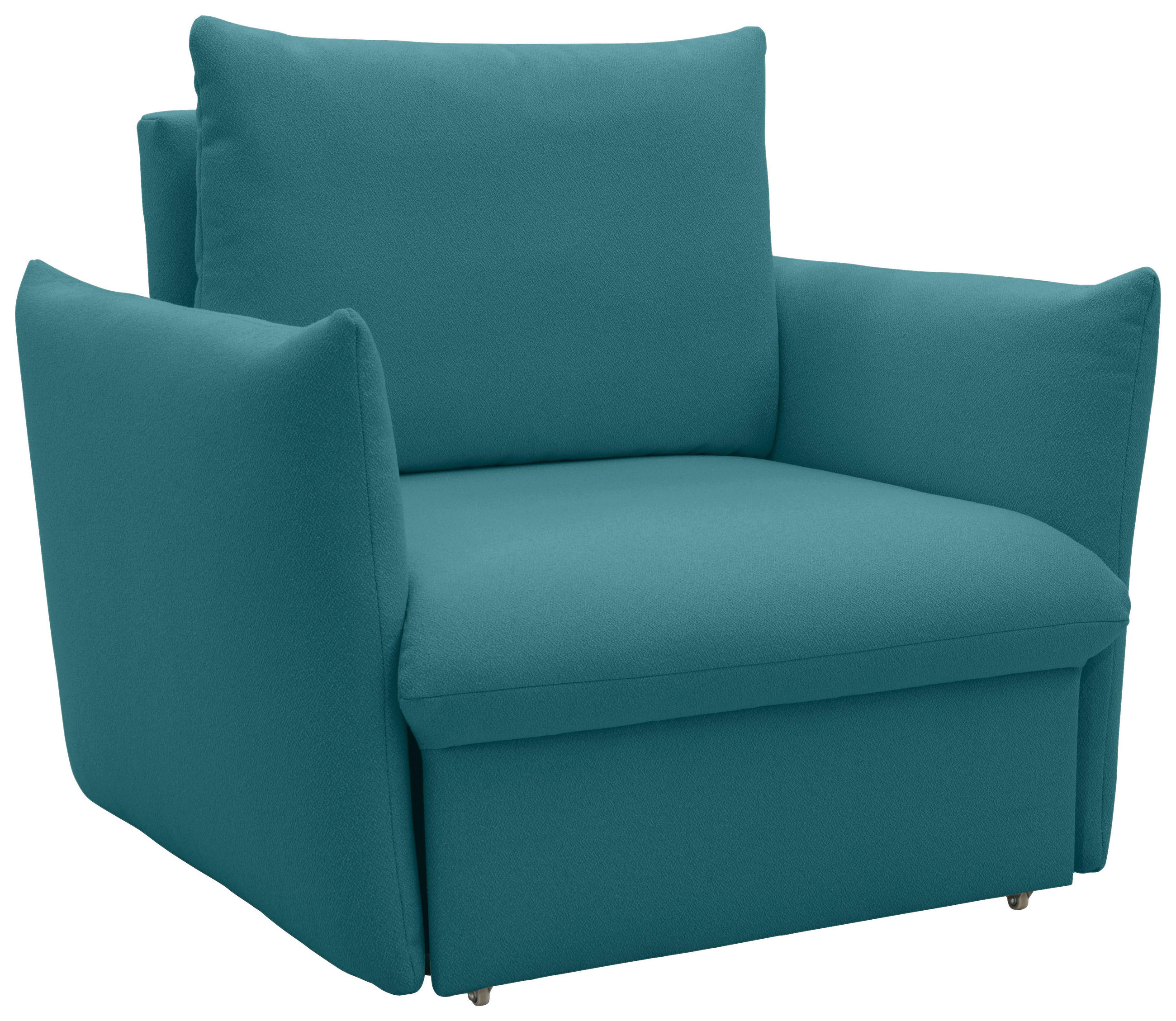 SESSEL in Mikrofaser Petrol  - Petrol/Schwarz, Design, Kunststoff/Textil (120/100/97cm) - LOOKS by W.Joop