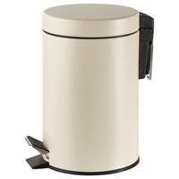 KOSMETIKEIMER 3 l  Metall  - Beige/Schwarz, Basics, Kunststoff/Metall (16/26cm) - Kela