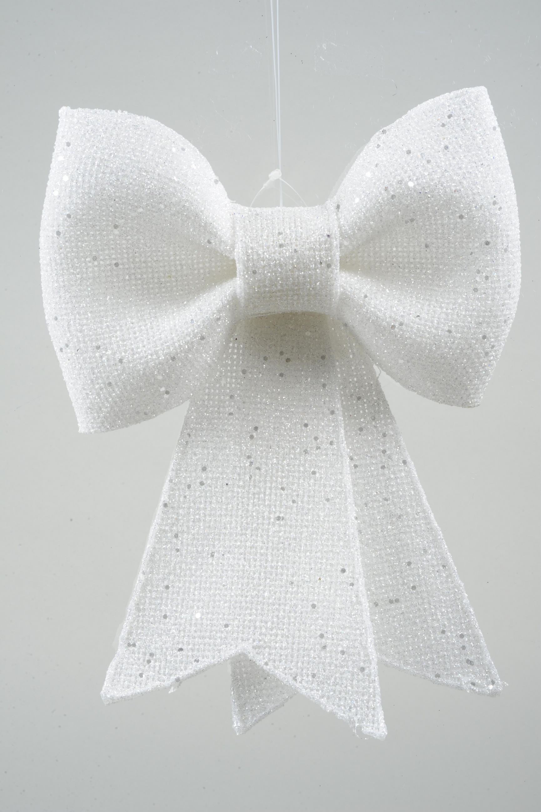 VISEĆA DEKORACIJA - bela, Osnovno, plastika (13/14cm) - X-Mas