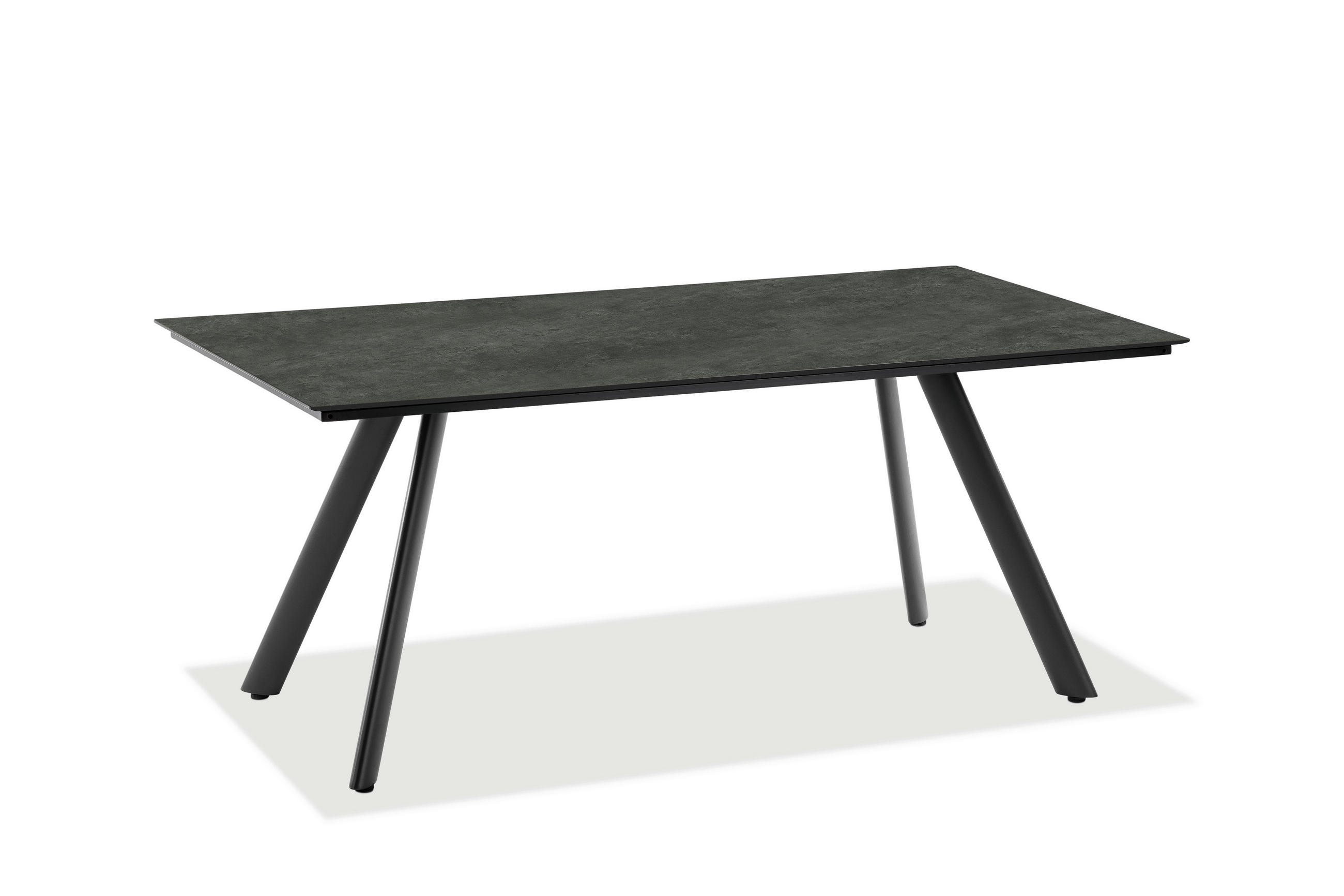 GARTENTISCH Kunststoff Anthrazit, Graphitfarben rechteckig  - Anthrazit/Graphitfarben, Design, Kunststoff/Metall (160/95/76cm)