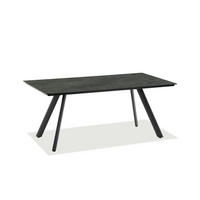 GARTENTISCH Kunststoff Anthrazit, Graphitfarben rechteckig  - Anthrazit/Graphitfarben, Design, Kunststoff/Metall (160/95/76cm)