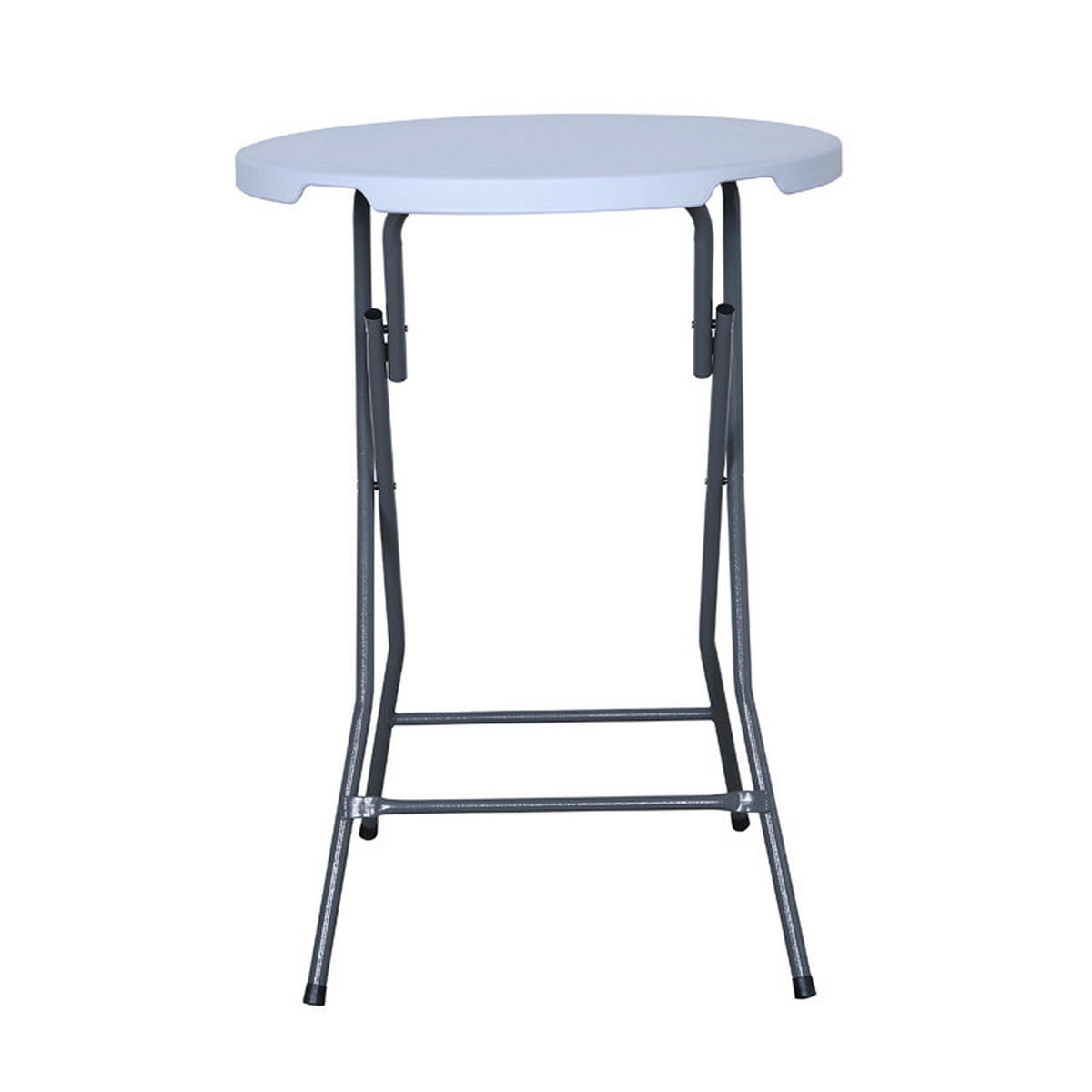 STEHTISCH - Platinfarben/Weiß, MODERN, Kunststoff/Textil (60/60/110cm) - Acamp