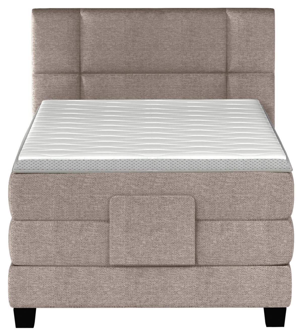BOXSPRINGBETT 90/200 cm  in Braun  - Schwarz/Braun, KONVENTIONELL, Holz/Kunststoff (90/200cm) - Esposa