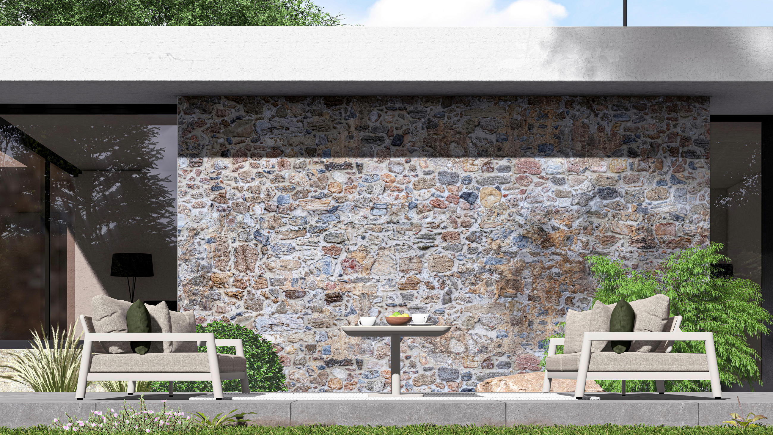 Thumbnail - Zebra  Loungesofa Cozy Lounge, Sand, Mokka, Metall, Kunststoff, Textil, 3-Sitzer, Füllung: Schaumstoff,Schaumstoff,Schau...