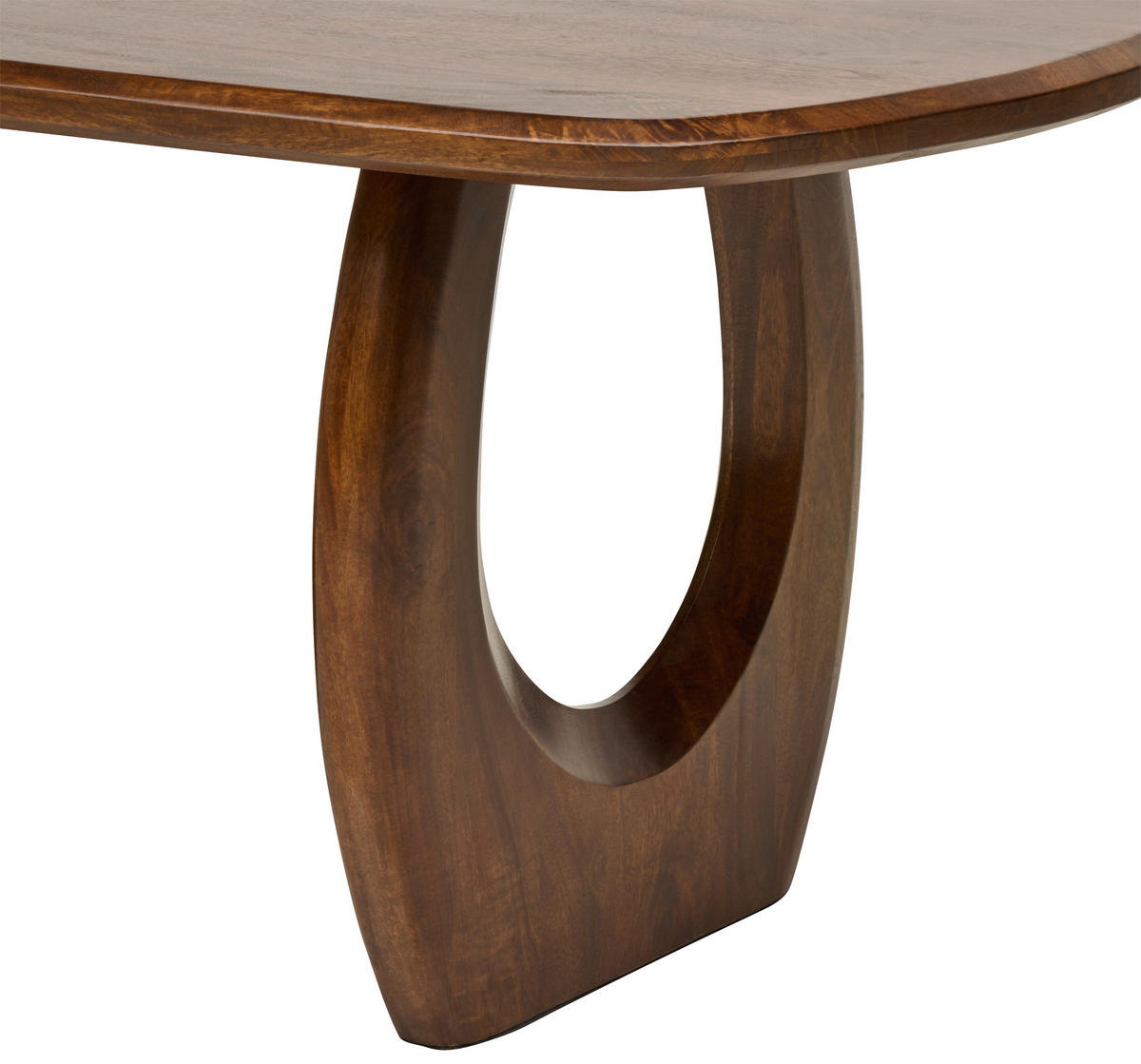 ESSTISCH 200/76/100 cm Echtholz  Holz rechteckig Walnussfarben  - Walnussfarben, MODERN, Holz (200/76/100cm) - Livetastic