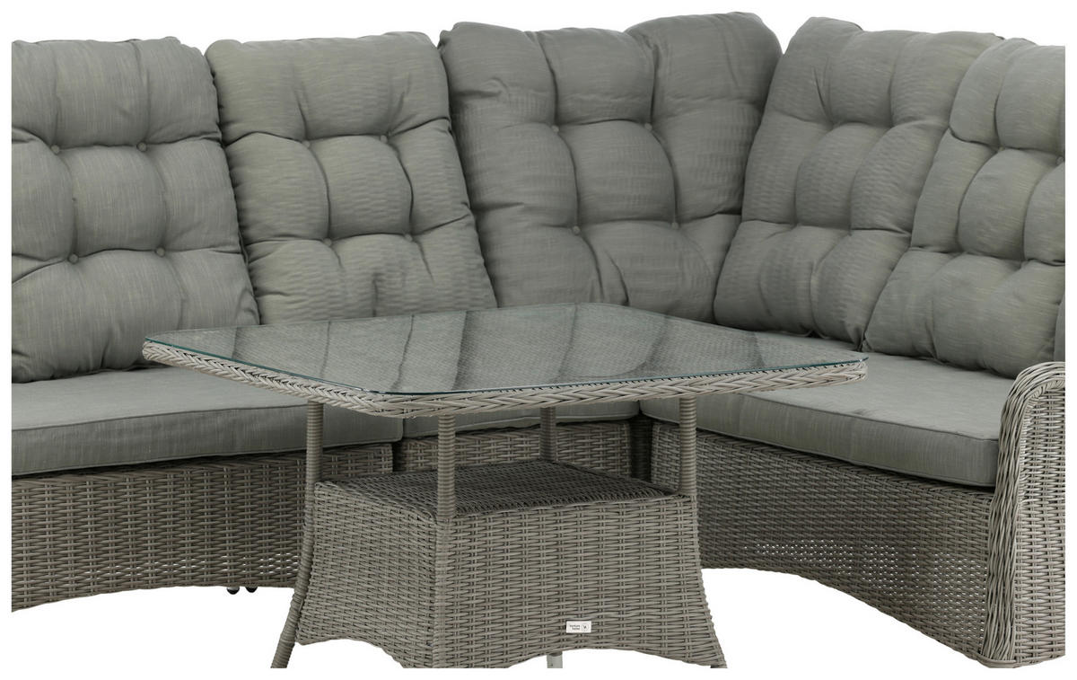 LOUNGEGRUPP  - grå, Klassisk, textil/plast - Gardenson