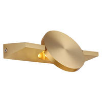 LED-WANDLEUCHTE Jasper 10/20 cm  - Messingfarben, Design, Metall (10/20cm) - Globo
