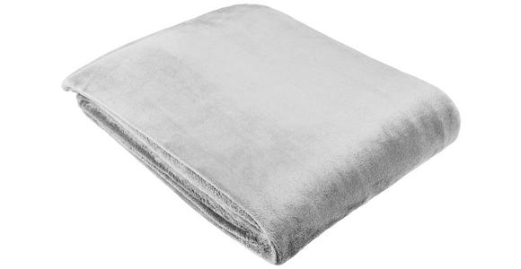 DECKE EMMA 140/190 cm  - Silberfarben, Basics, Textil (140/190cm) - Novel