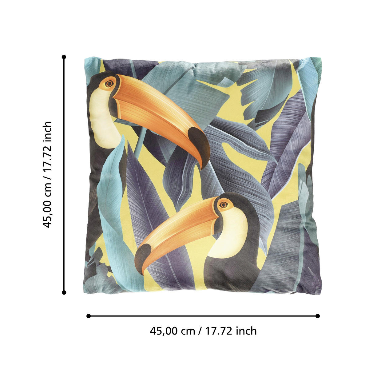 ZIERKISSEN  45/45 cm   - Multicolor, Design, Textil (45/45cm) - Eglo