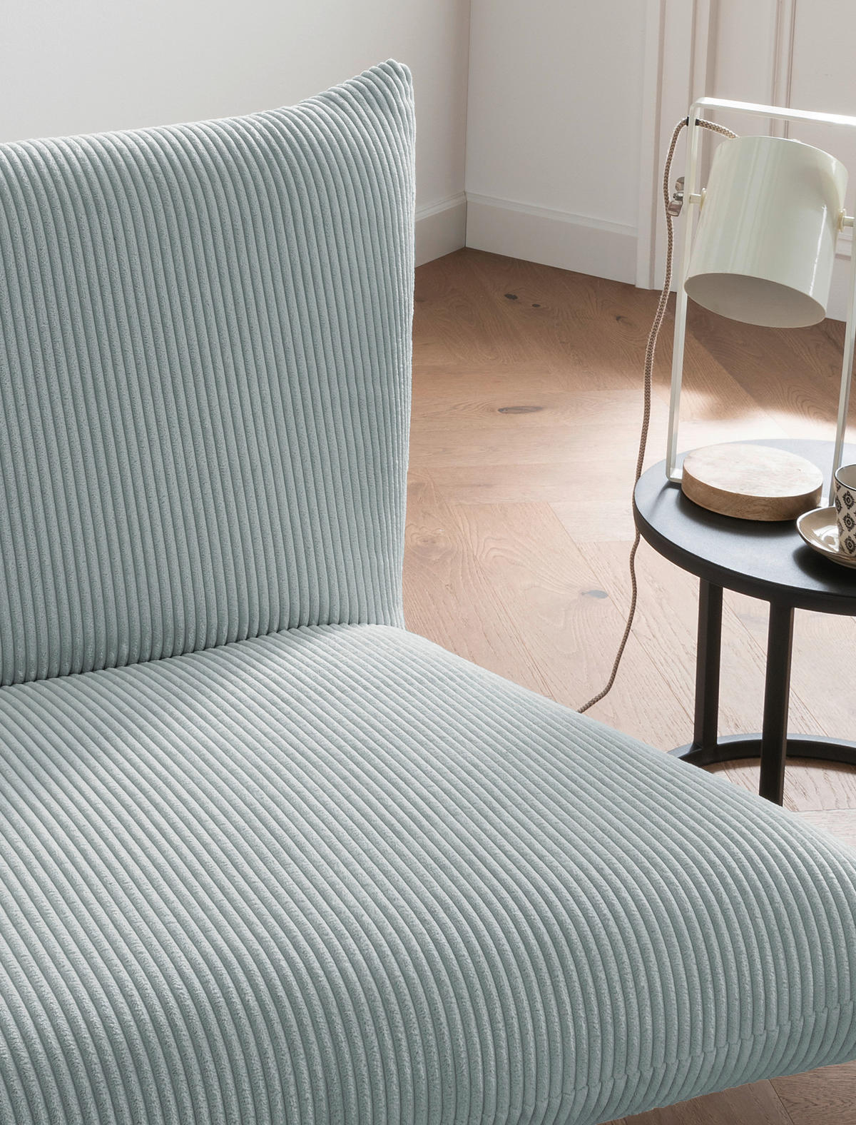 RELAXSESSEL in Textil Hellblau  - Schwarz/Hellblau, Design, Textil/Metall (100/78/96cm) - Livetastic