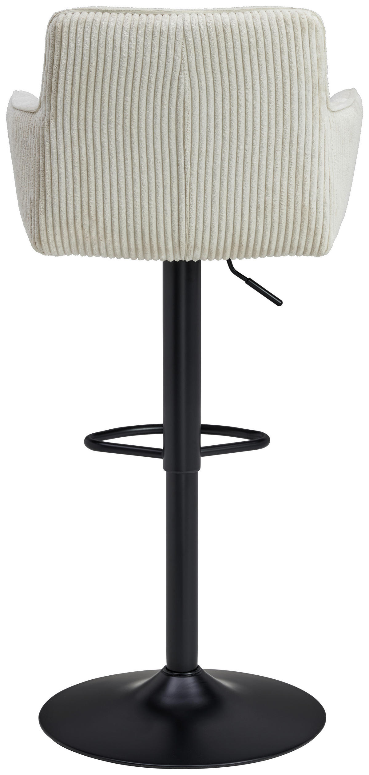 BARHOCKER in Schwarz, Beige  - Beige/Schwarz, MODERN, Textil/Metall (55/91.5-113/52cm) - Livetastic