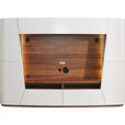 WOHNWAND 300/205/52 cm  in Nussbaumfarben, Sandfarben  - Sandfarben/Nussbaumfarben, Design, Holz/Holzwerkstoff (300/205/52cm) - Ambiente