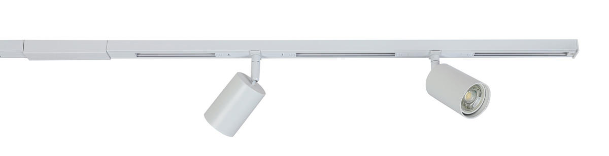 SCHIENENSYSTEM 120/5,5/14 cm  - Weiß, Trend, Kunststoff/Metall (120/5,5/14cm) - Collett's Monde