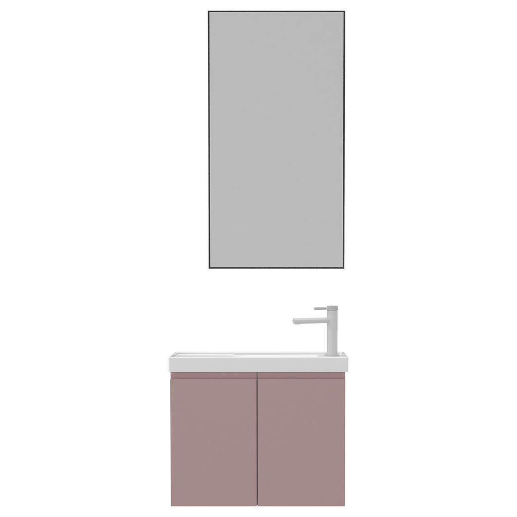 Thumbnail - Mid.you Badezimmer Coast, Rosa, Holzwerkstoff, 3-teilig, Kiefer, 60x140x22 cm, FSC Mix, CE, hängend, individuelle Innene...