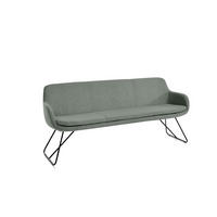 SITZBANK 180/87/65 cm Webstoff Pastellgrün, Pastellblau Metall  - Pastellblau/Pastellgrün, Design, Textil/Metall (180/87/65cm) - Musterring