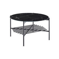 COUCHTISCH in Metall, Glas 84/84/43 cm  - Schwarz, Design, Glas/Metall (84/84/43cm) - Livetastic