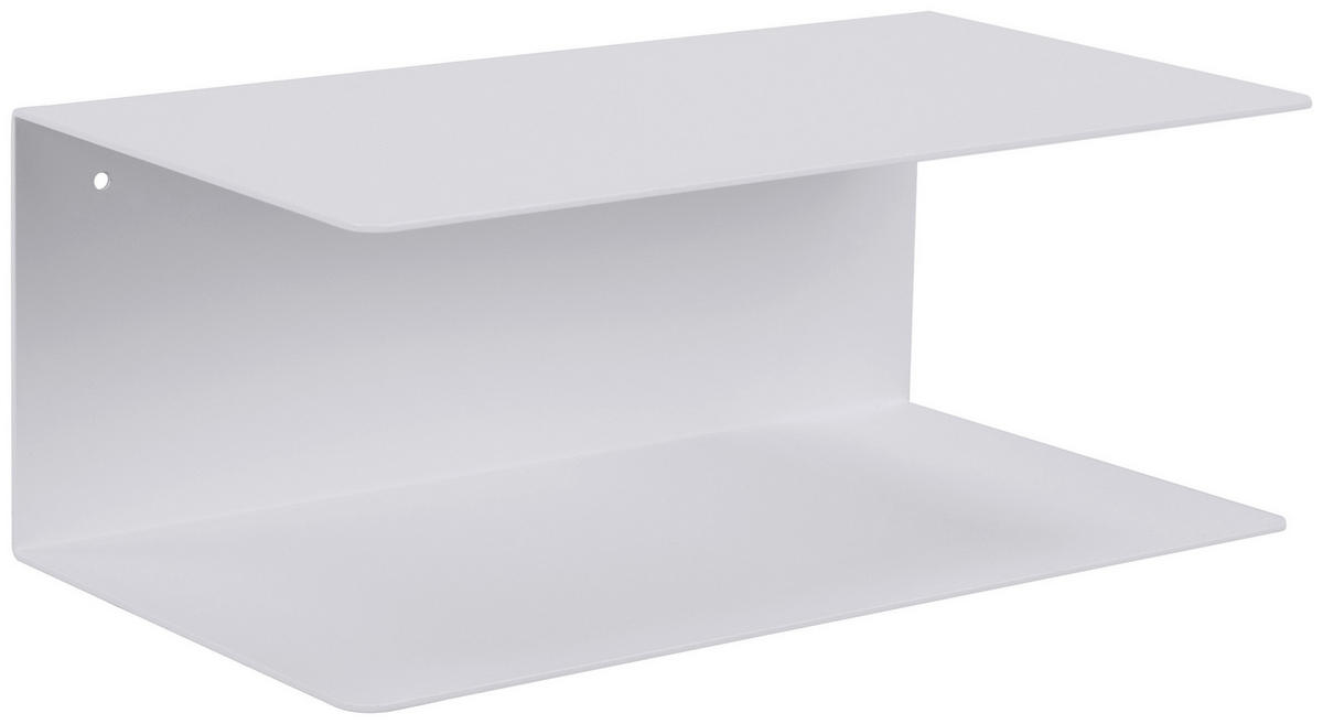 NACHTTISCH 35/14/20 cm  in Weiß  - Weiß, Metall (35/14/20cm)