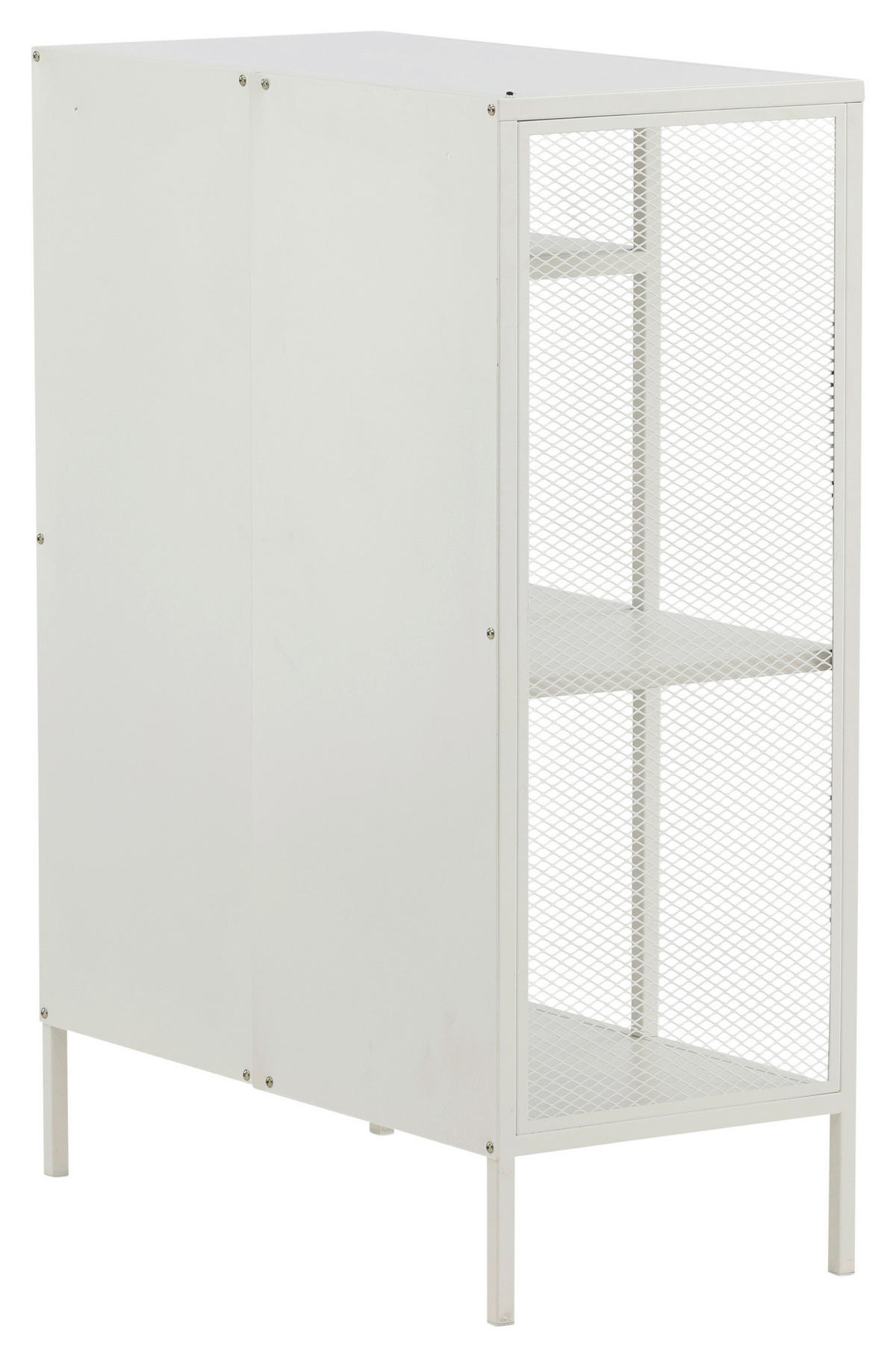 BÜCHERWAND Weiß  - Weiß, Design, Metall (80/110/40cm) - Livetastic