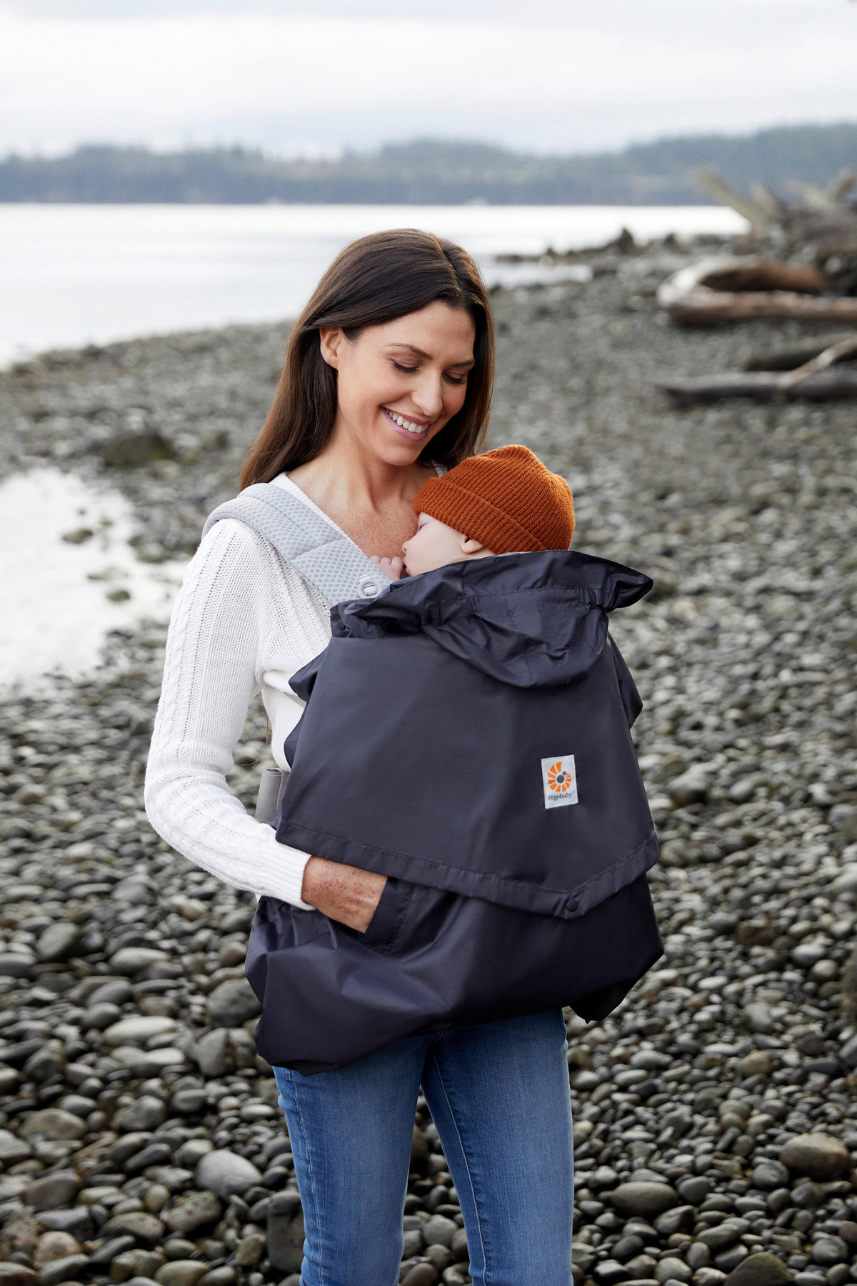 BABYTRAGENBEZUG Rain and Wind Cover  - Schwarz, Basics, Textil - Ergo Baby