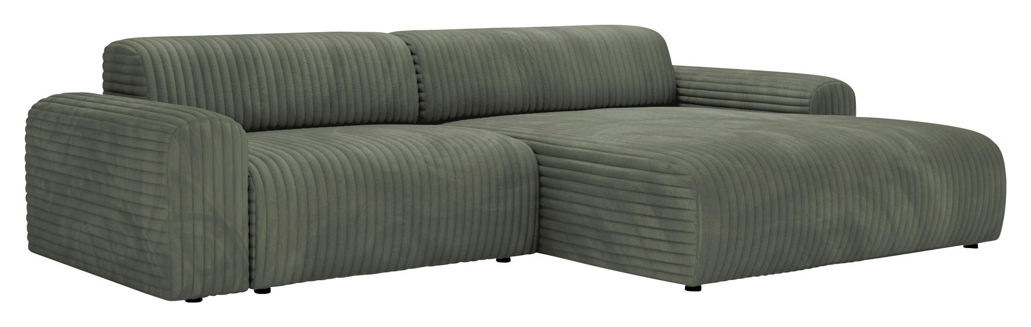 Freisteller von home24 ECKSOFA Olivgrün Cord.