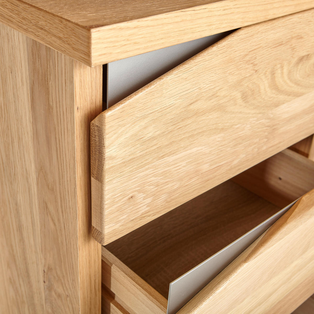 SCHREIBTISCH 150/67/72,5 cm  in Eichefarben  - Edelstahlfarben/Eichefarben, KONVENTIONELL, Holz/Metall (150/67/72,5cm) - Livetastic