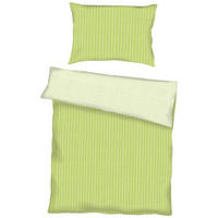 BETTWÄSCHE Makosatin 140/200 cm  - Grün, KONVENTIONELL, Textil (140/200cm) - Kaeppel