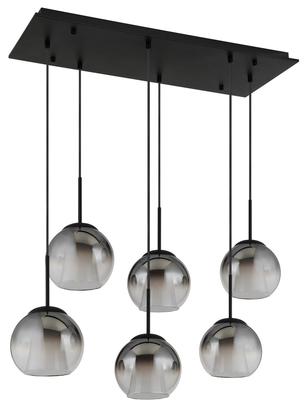 VISEČA SVETILKA  BARRY   90/38/120 cm         E27 - siva/črna, Basics, kovina/steklo (90/38/120cm) - Globo