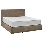 BOXSPRINGBETT 180/200 cm  in Braun  - Schwarz/Braun, Design, Kunststoff/Textil (180/200cm) - Johann Jakob