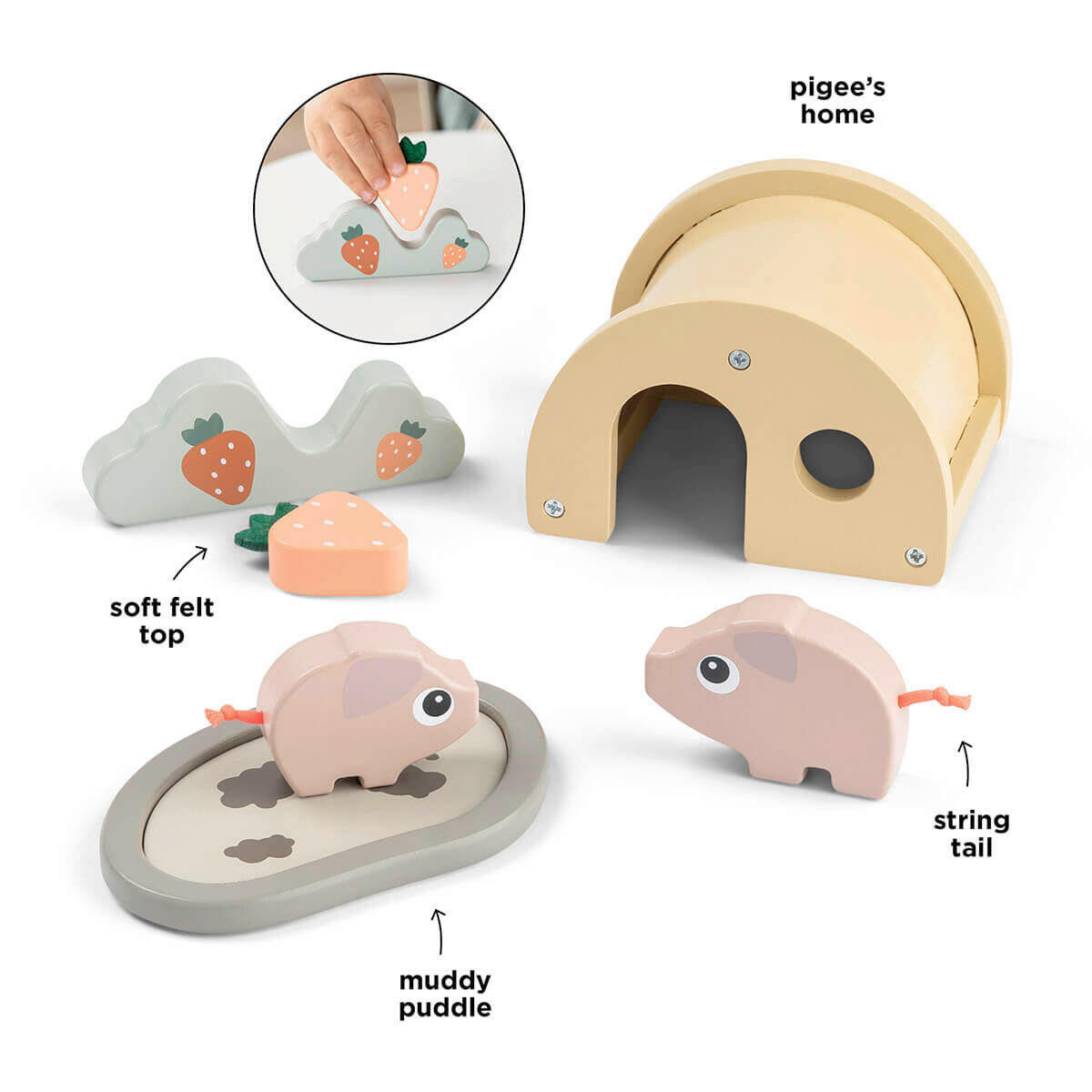 SPIELTIER  - Multicolor, Basics, Holz/Holzwerkstoff (14,5/10,0/14,7cm) - done by deer