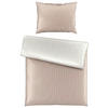 BETTWÄSCHESET STRIPES DK Satin 160/210 cm  65 cm/100 cm  - Beige, Design, Textil (160/210cm) - Dieter Knoll