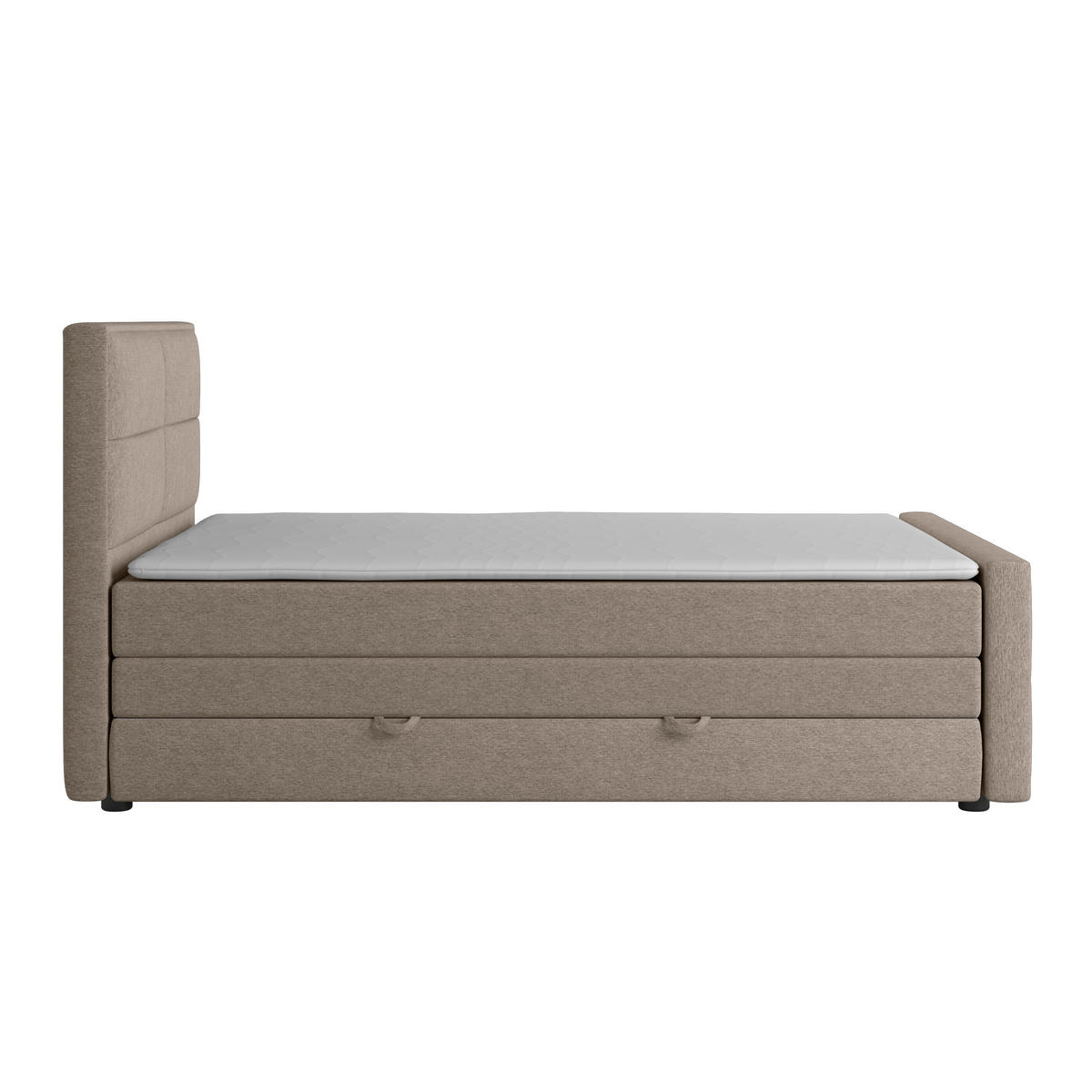 BOXSPRINGBETT 140/200 cm  in Beige  - Beige, Modern, Holz/Kunststoff (140/200cm) - MID.YOU