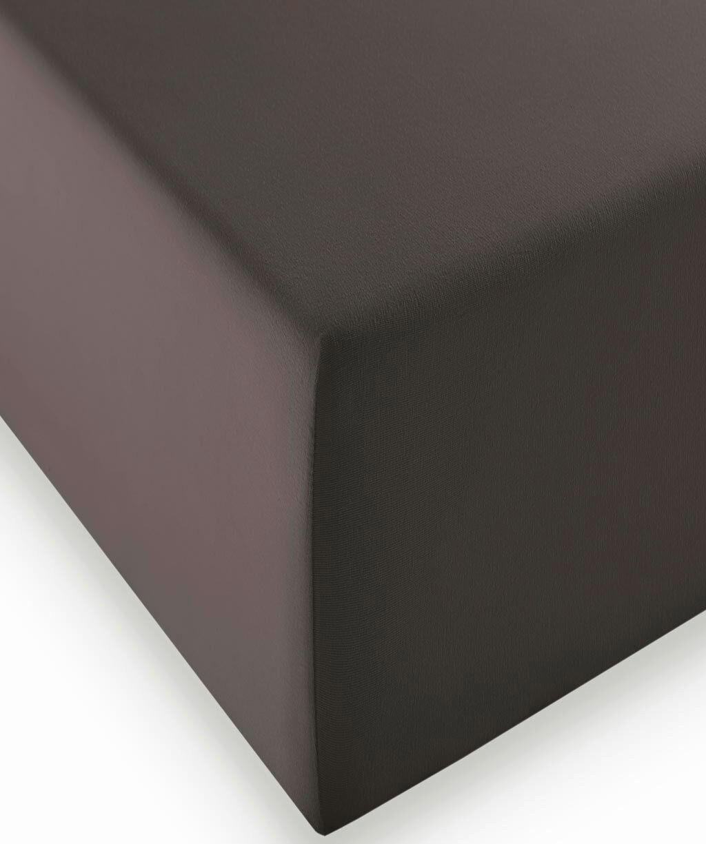 ELASTICKÉ PROSTĚRADLO, antracitová, 200/200 cm - antracitová, Basics, textil (200/200cm) - Fleuresse