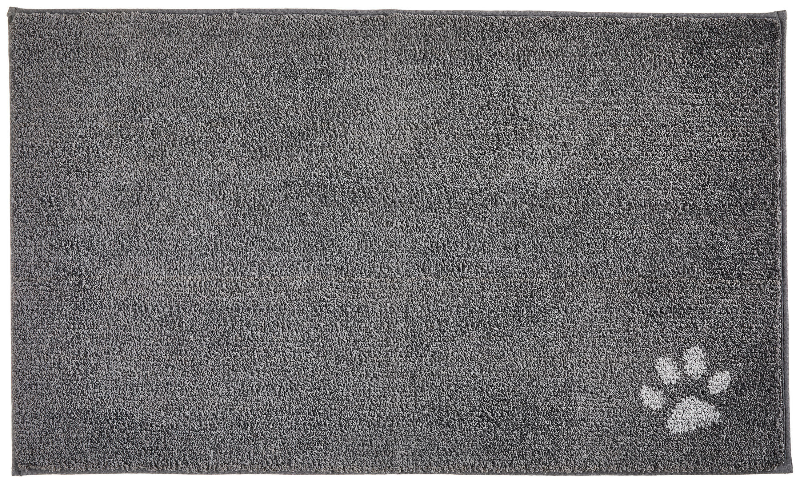 BADEMATTE Grau, Silberfarben 60/100 cm  - Silberfarben/Grau, Kunststoff/Textil (60/100cm) - Esposa