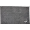 BADEMATTE Grau, Silberfarben 60/100 cm  - Silberfarben/Grau, Kunststoff/Textil (60/100cm) - Esposa
